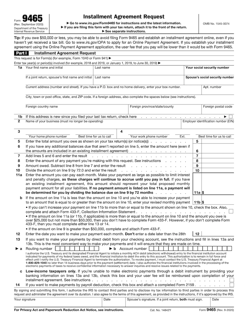 Form 9465