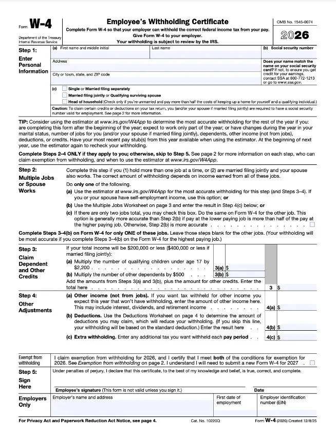 Form W-4