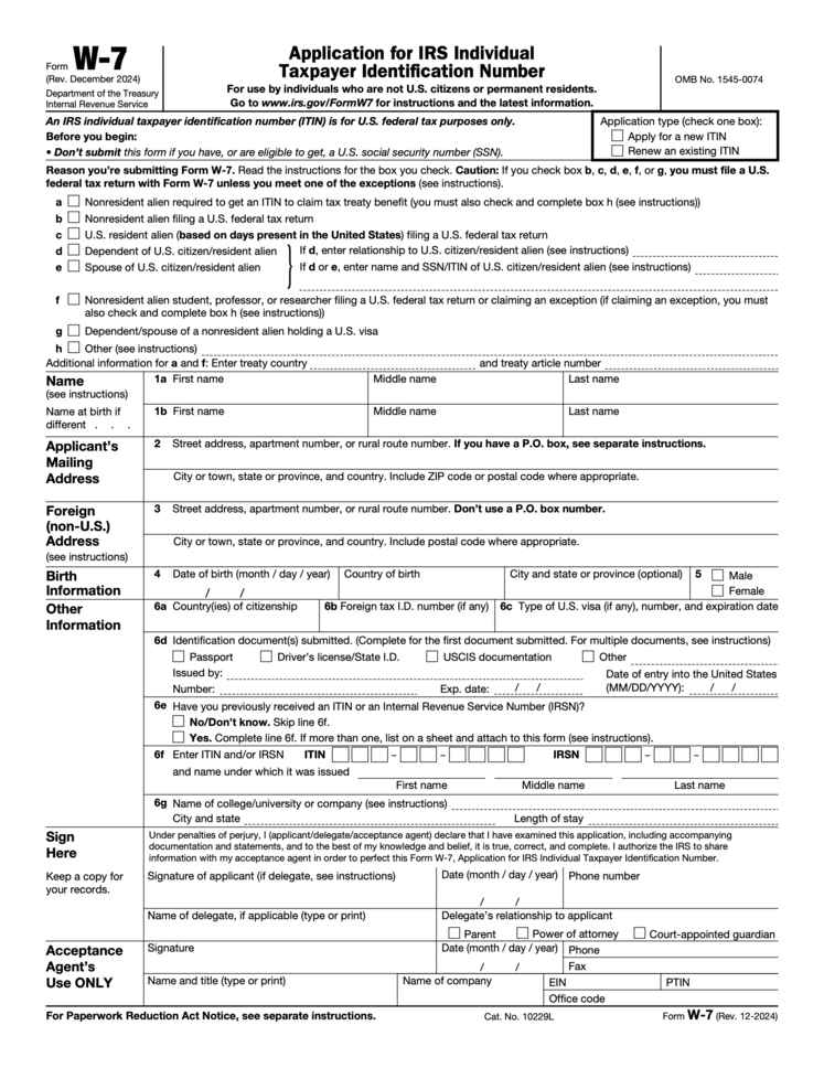 Form W-7