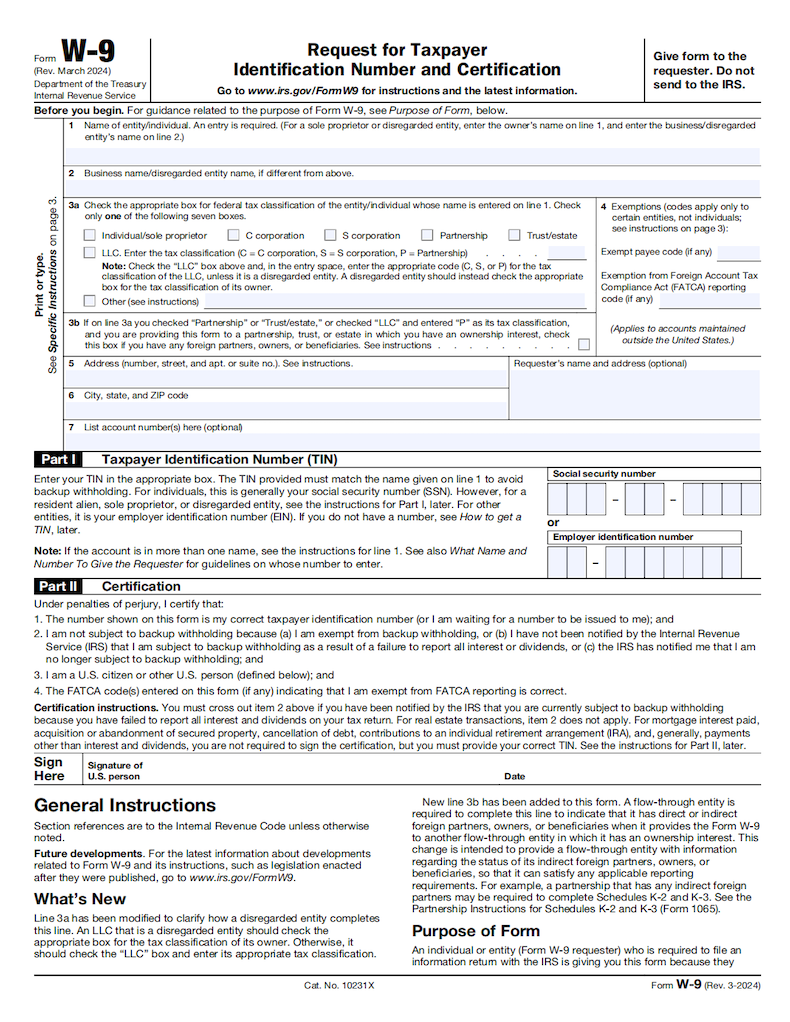 Access your irs form w 9 iquicktips